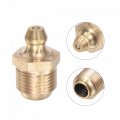 Uxcell Brass Straight Grease Fitting M12 X 1mm Thread Hydraulic Accessories 20pcs