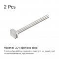 Uxcell T-slot Bolts 2pcs M10x120mm Slot Drop-in Stud Sliding 304 Stainless Steel Shape Screws For T Track