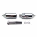 Motorcycle Chrome Billet Aluminum Spike Frame Sliders For 2004-2005 Suzuki Gsxr600 Gsxr750 Gsxr 600 750 P N Mt290-007