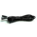 Flexible Extendable Cables For Aiboo Led Under Cabinet Lighting Kit Black Cord 1 5m 60 Inch Extension Cords 2-pin 4 Packs 