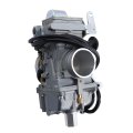 Mikuni 36mm Tm36-68 Flat Slide Carburetor With Accelerator Pump Aluminum Pumper Carb Fuel Filter And Extra Jets Polished Finish