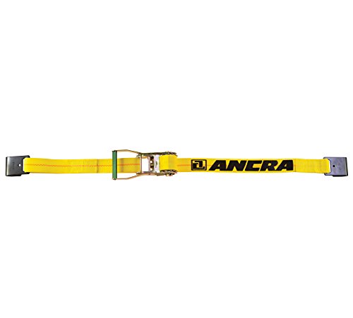 2-Inch by 50-Feet S-Line 557-50 Ratchet Strap Tie Down with Long Wide Handle and Flat Hooks 3,333-Pounds Working Load Limit