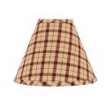 Home Collection By Raghu 0r120017 Salem Check Lampshade 10 Barn Red 