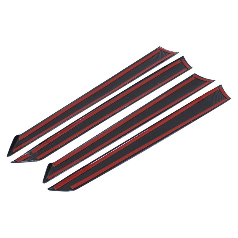 Xtremeamazing 4pcs Carbon Fiber Black Interior Door Panel Stripes Trim For Accord 10th 2018-2022