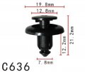 Autobahn88 Mud Shield Push-type Clip Compatible With Mazda Oem Bc1d56145 Pack Of 20
