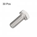 Uxcell M6x16mm Hex Bolts 304 Stainless Steel Hexagon Screw Bolt 30pcs