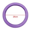 Uxcell 32cm Outer Dia Car Rubber Antislip Comfortable Steering Wheel Cover Purple