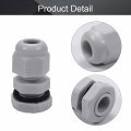 Heyiarbeit Cable Gland 5 Pack Pg7 Plastic Waterproof Adjustable 3-6 5mm Joints Connectors With Gaskets White Pg7