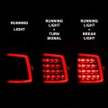 Amerilite For 2009-2022 Dodge Ram 1500 10-22 2500 3500 Pickup C-type Led Tube Dark Black Tail Light Assembly Pair Passenger And