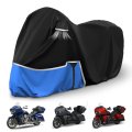 Waterproof Motorcycle Cover For Indian Roadmaster And Pursuit 420d Oxford Cloth All Weather Heavy Duty Protection Blue Size 