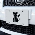 Graphics More Cat Stick Figure Family Pet Novelty Metal Vanity Tag License Plate