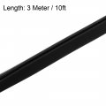 Uxcell Edge Trim Seal Black Pvc Plastic U Channel Protector Fits 3 64 5 10 Feet Length