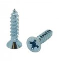 400 Qty 6 X 3 4 Flat Head Zinc Coated Phillips Wood Screws Bcp33 