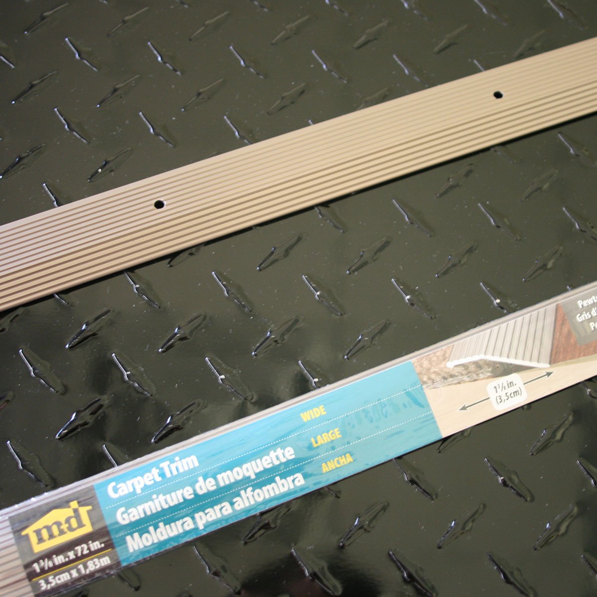 Md Building Products 43856 13 8inch by 72inch Carpet Trim Fluted