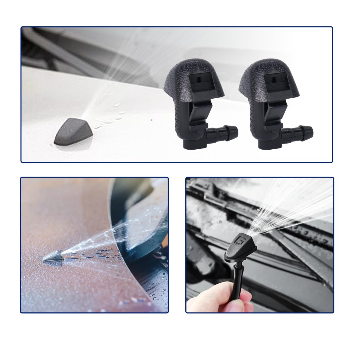Windshield Wiper Nozzle 76810-tk8-a01 For Honda Odyssey 2011 2012 2013 2014 2015 2016 2017 Washer Sprinkler Two Side 2 Piece