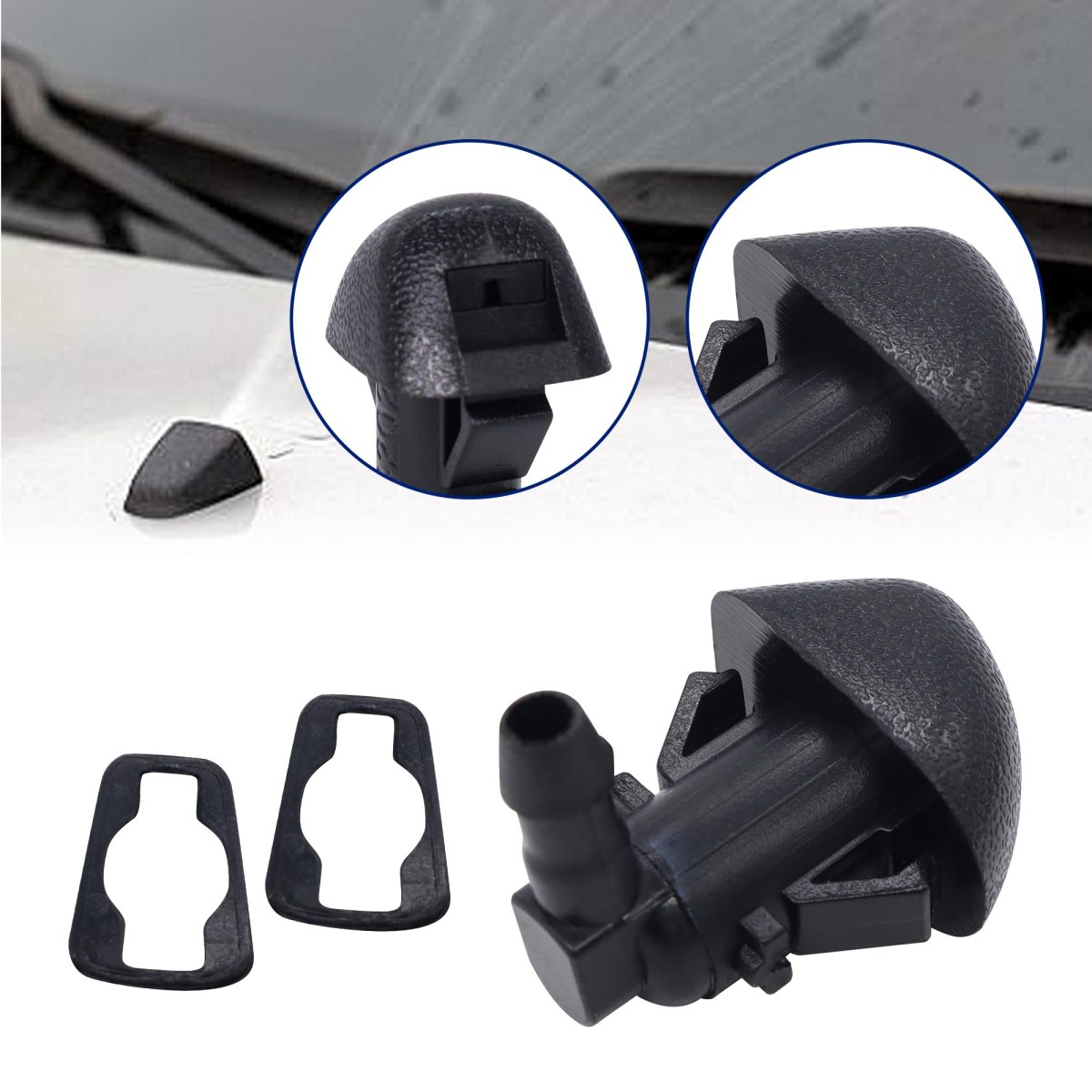 Windshield Wiper Nozzle 76810-tk8-a01 For Honda Odyssey 2011 2012 2013 2014 2015 2016 2017 Washer Sprinkler Two Side 2 Piece