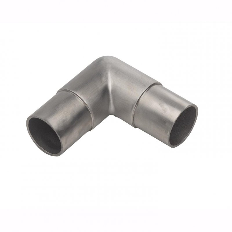 Lavi 2 Satin Solid Stainless Steel Square Flush Elbow 90 Degree