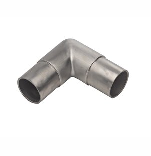 Lavi 2 Satin Solid Stainless Steel Square Flush Elbow 90 Degree