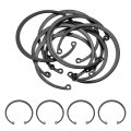 10pcs 2-7 16 62mm Internal Retaining Ring Circlip 65 Mn Spring Steel Snap Rings C-clips For Grooved Shafts Studs Black 