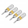 Uxcell 4pcs 25mm Long 1 4 Hex Shank T6 Security Torx High Quantity Screwdriver Bits S2 Alloy Steel