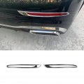 Rear Fog Light Lamp Cover Trim For Mercedes Benz 2022 2023 C Class C300 C200 C220d Amg Chrome Abs Mirror Finish 2 Piece Set 