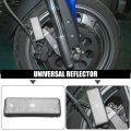 X Autohaux 6 Pcs Universal Rectangle Shape Reflector For Motorcycle Garbage Cans Car Trailer Truck And Bike White