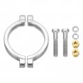 Uxcell 3 6 High Pressure Bolted Clamp Strap Double Pin 304 Stainless Steel For 1 Inch Pipe 133mm Length