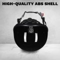Ilm Motorcycle Half Helmet With Sunshield Quick Release Strap Face Fit For Cruiser Scooter Dot Approved 883v Gloss Black