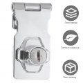 3 Sets Lock Glass Door Furniture Latch Zinc Alloy Showcase Desk
