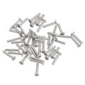 M1 2-0 25 X 6mm 100pcs Flat Round Head Screws 304 Stainless Steel Phillips Drive Machine Hardware Fastener For Furniture 