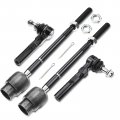 A-premium Set Of 4 Front Inner Outer Tie Rod End Kit Compatible With Chevrolet Malibu 1997-2003 Classic 2004-2005 Oldsmobile 