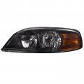Halogen Left Driver Headlight With Black Housing For 05-06 Damon Astoria Rv Dot And Sae Compliant Clear Lens Assembly 