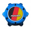 Vms Racing Blue Oil Cap Power Bry Emblem In Billet Aluminum Compatible With E34 E39 E53 E60 E61 M5 X5 Sav 525i 525xi 528i 530i