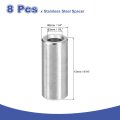 8pcs 304 Stainless Steel Spacer 3mm Id X 6mm Od 15mm Length 12 24 0 59 Inch Screw Standoff Bushing Plain Finish Unthreaded