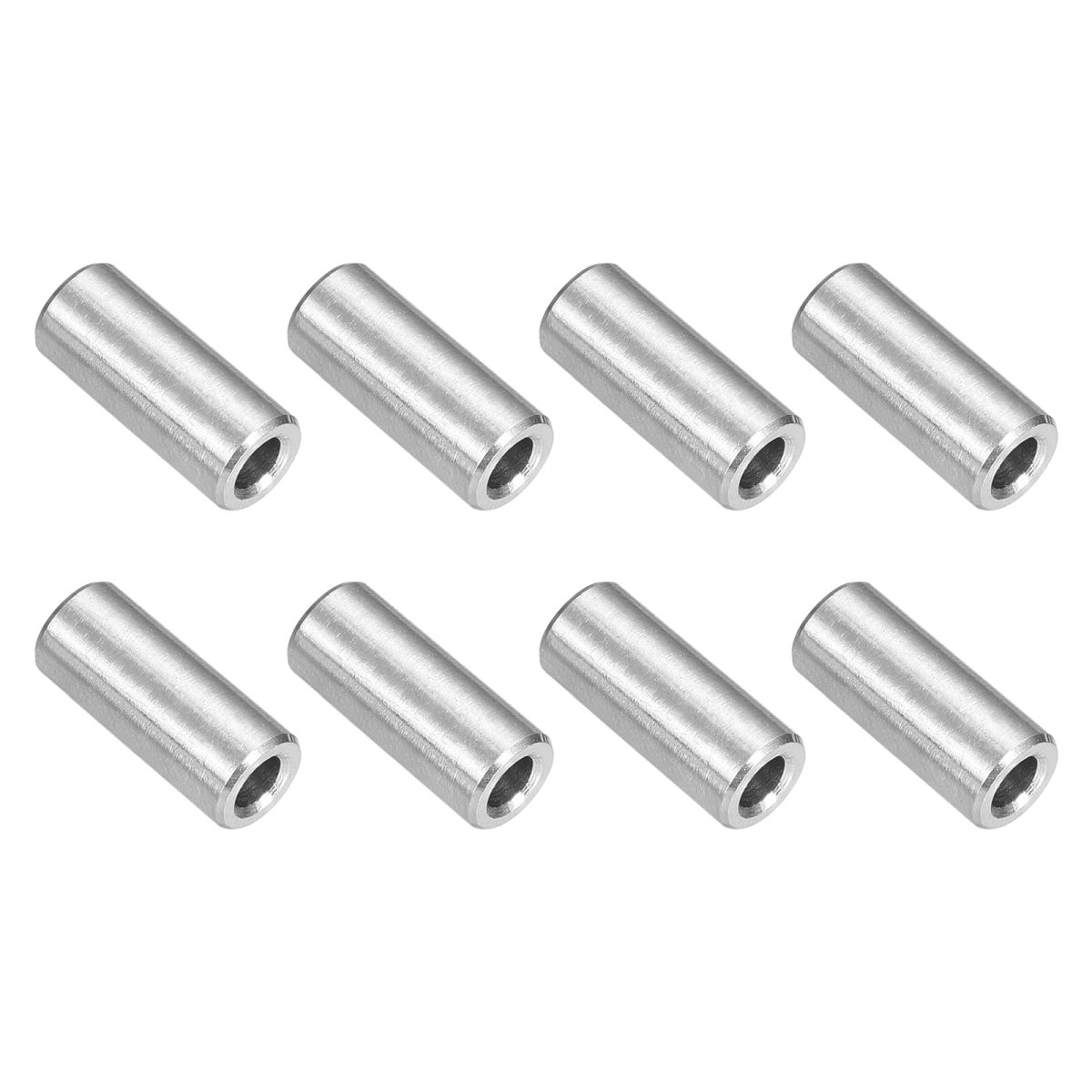 8pcs 304 Stainless Steel Spacer 3mm Id X 6mm Od 15mm Length 12 24 0 59 Inch Screw Standoff Bushing Plain Finish Unthreaded