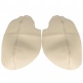 Waltyotur 2 Pcs Leather Door Panel Armrest Handrail Cover Replacement For Tsx 2009-2014 Beige