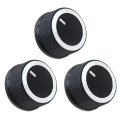 3pcs A C Heater Temp Control Knob Replacement Fit For Chevrolet Express 2500 Base Standard Cargo Van 4-door 4 8l 294cu In V8 
