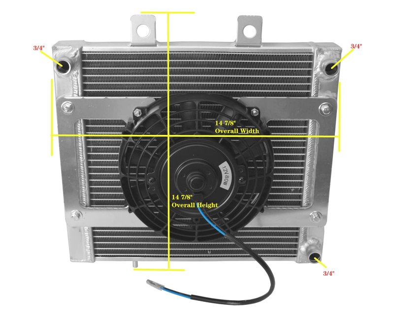 Aluminum Radiator And Fan Kit For 2015 Polaris Sportsman 570