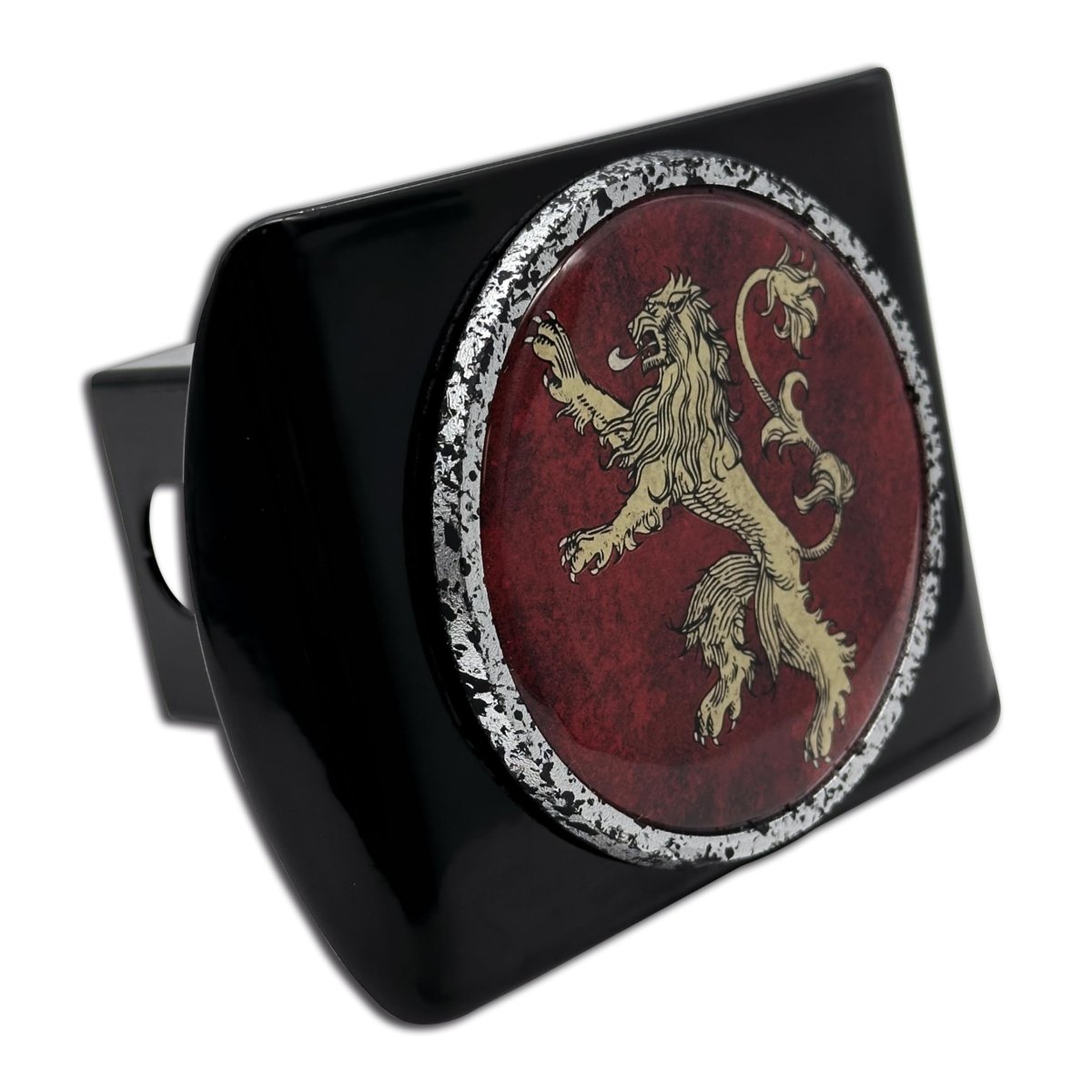 Elektroplate Officially Licensed Game Of Thrones House Lannister All Metal Black Hitch Cover For Trucks And Suvs Fits Standard