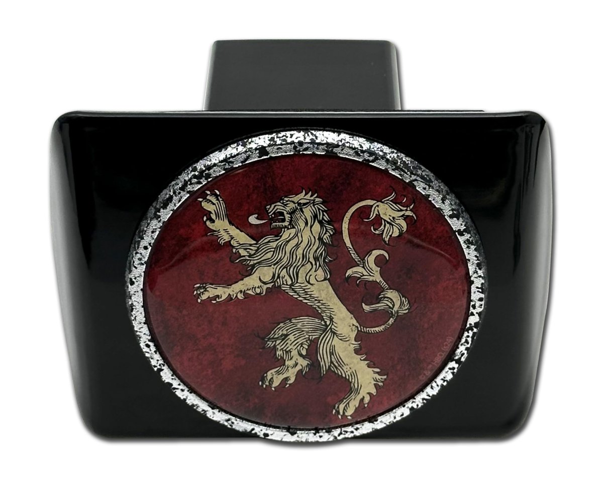 Elektroplate Officially Licensed Game Of Thrones House Lannister All Metal Black Hitch Cover For Trucks And Suvs Fits Standard