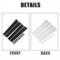 X Autohaux 6 Pcs Door Cover Panel Trim Pillar Posts Exterior Window Anti Scratch Stickers For Buick Lacrosse 2010-2016 Black