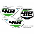 1999-2002 Kx 250 Sg64 Custom Mx Number Plates Senge Graphics Kit For Kawasaki 