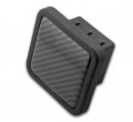 Trailer Hitch Cover Plug Insert Fits 2 Receivers Carbon Fiber 