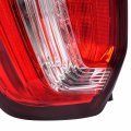 Hecasa Lh Tail Light For 2016-2019 Ford Explorer Halogen Brake Lamp Taillight Red Lens Clear Driver Side