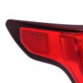 Hecasa Lh Tail Light Compatible With 2016-2019 Ford Explorer Halogen Brake Lamp Taillight Red Lens Clear Driver Side