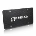 Ipick Image Ford F-150 2015 To 2018 3d Logo Genuine Real Black Carbon Fiber License Plate