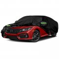 Waterproof Car Cover Replace For 2011-2023 Honda Civic Hatchback 310d Oxford Fabric Custom-fit All Weather Covers With Zipper 