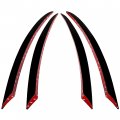 Hecasa Fog Light Grill Air Vent Cover Trim Strips Compatible With 2014-2021 Mercedes-benz C Class Front Plastic Decorative