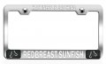 Happiness Is Catching Redbreast Sunfish Fishing Chrome Metal License Plate Frame Tag Holder L42 
