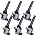 Suitable 2001-2008 Ford Escape 3 0l V6 For Mazda Tribute Automotive Replacement Ignition Coils 2-pins Dg500 Set Of 6 